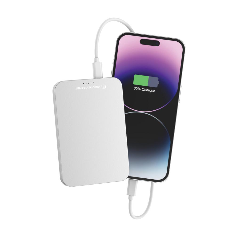 Powerbank Urban Vitamin Richmond din plastic/aluminiu RCS 5.000 mAh silver
