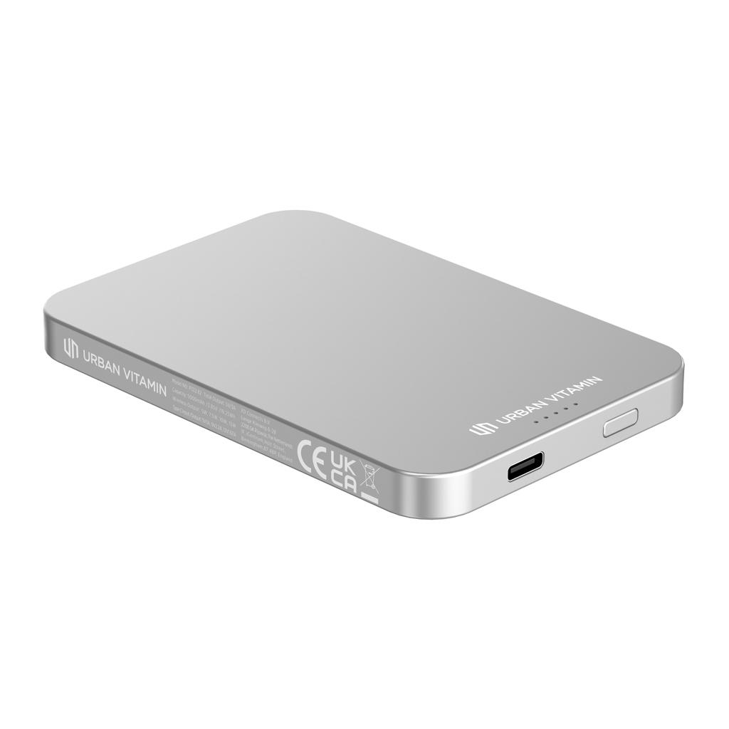 Powerbank Urban Vitamin Richmond din plastic/aluminiu RCS 5.000 mAh silver