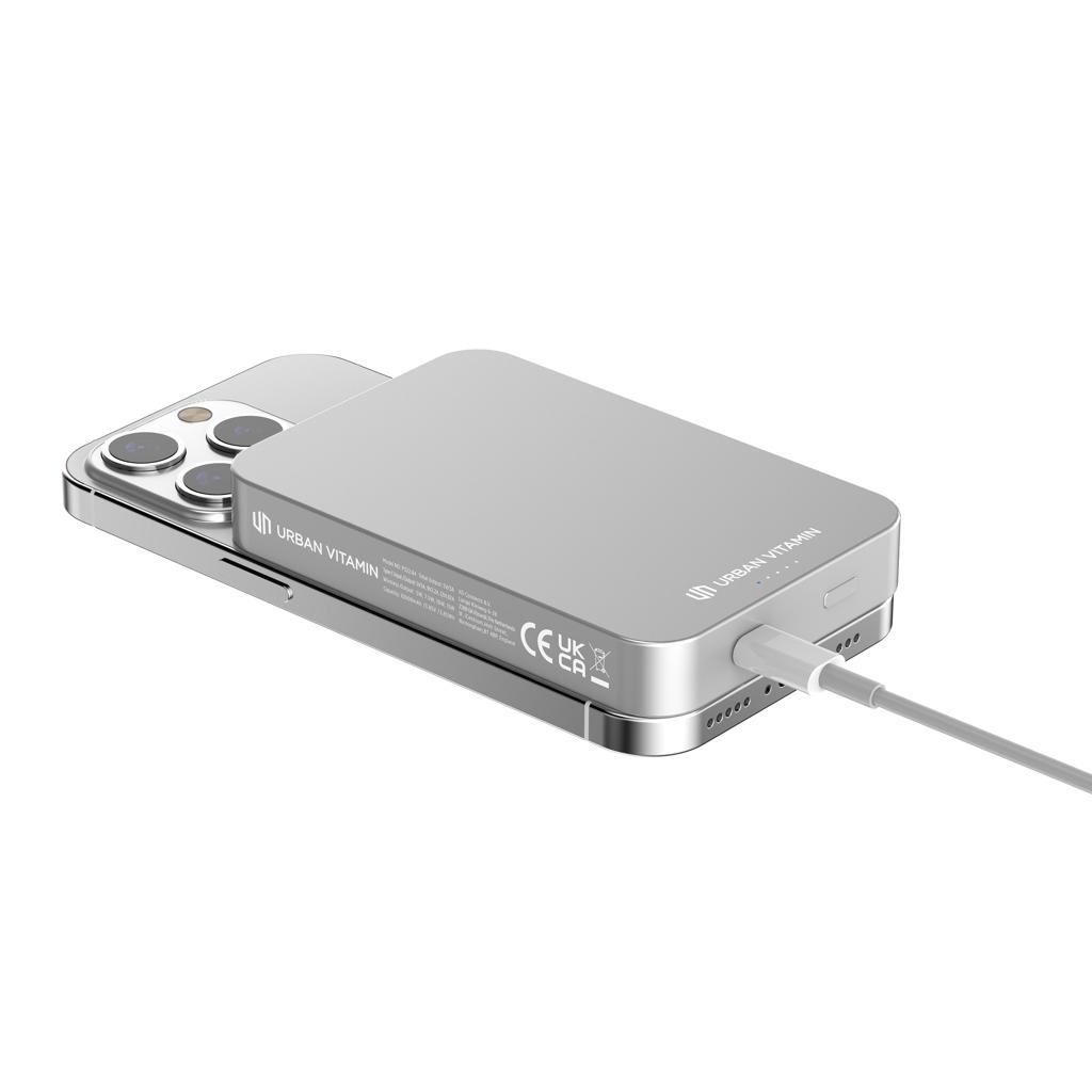 Powerbank Urban Vitamin Compton din plastic/aluminiu RCS 10.000 mAh silver