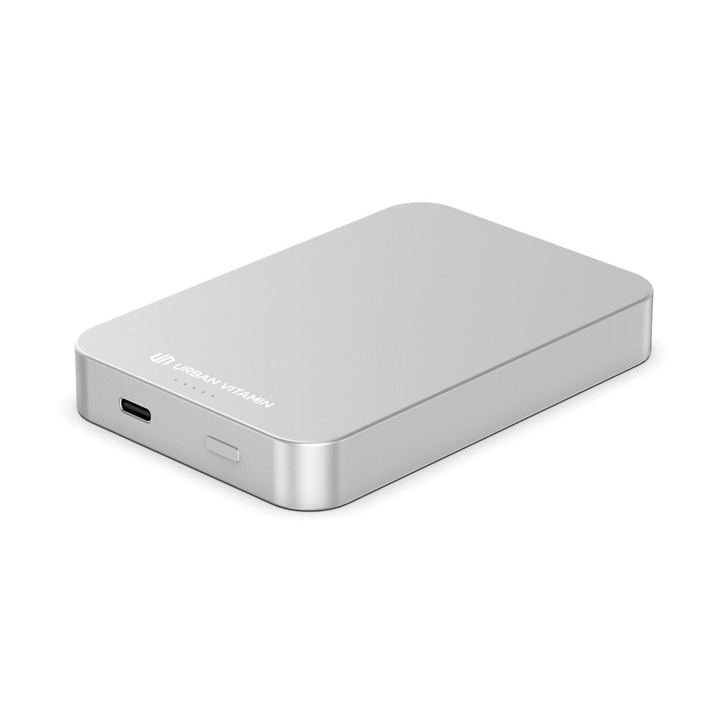 Powerbank Urban Vitamin Compton din plastic/aluminiu RCS 10.000 mAh silver