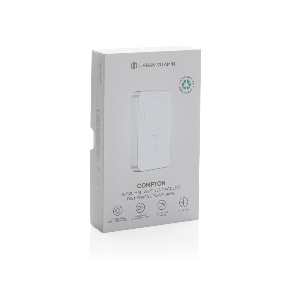 Powerbank Urban Vitamin Compton din plastic/aluminiu RCS 10.000 mAh silver