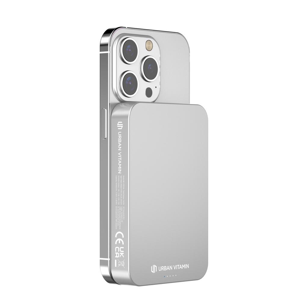 Powerbank Urban Vitamin Compton din plastic/aluminiu RCS 10.000 mAh silver