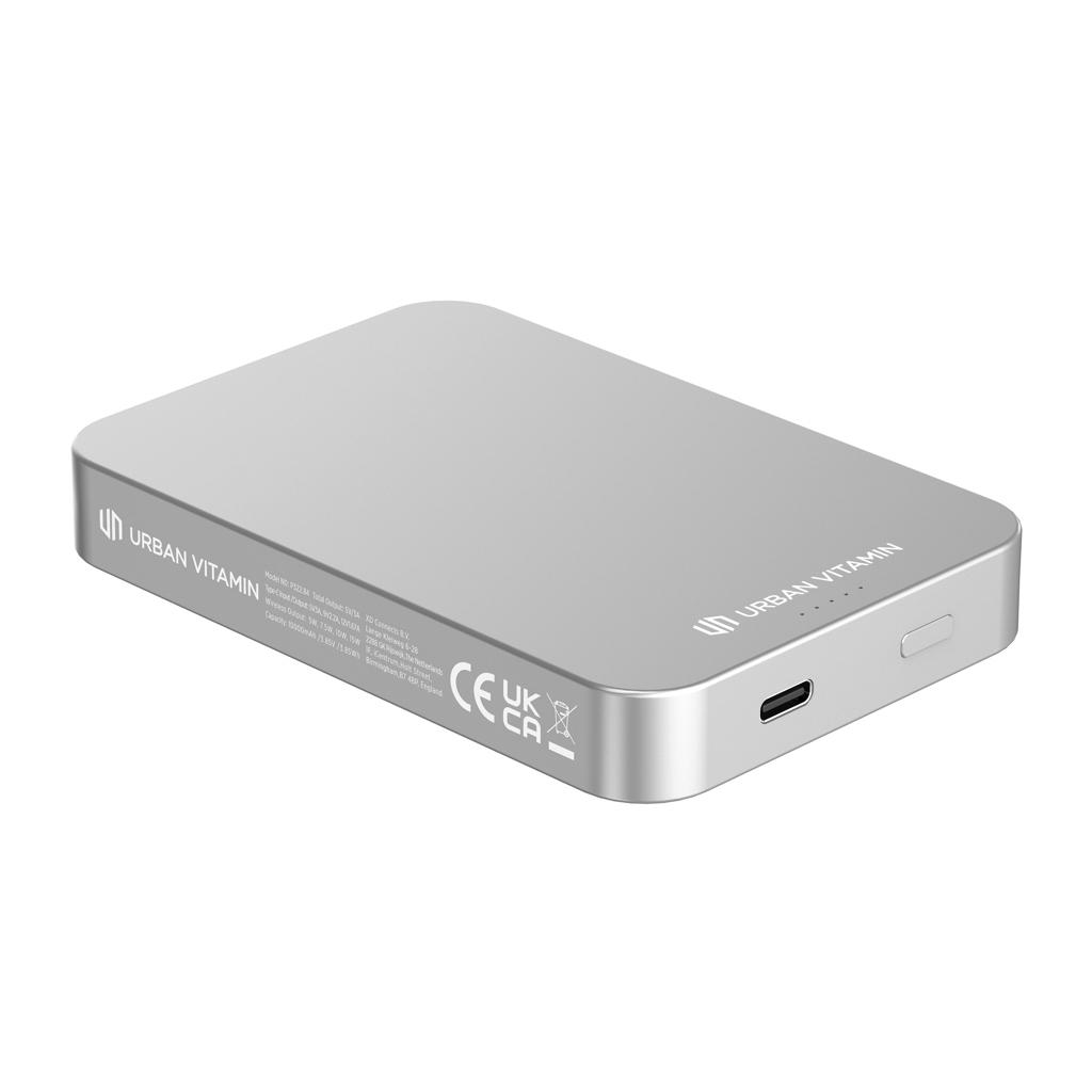 Powerbank Urban Vitamin Compton din plastic/aluminiu RCS 10.000 mAh silver