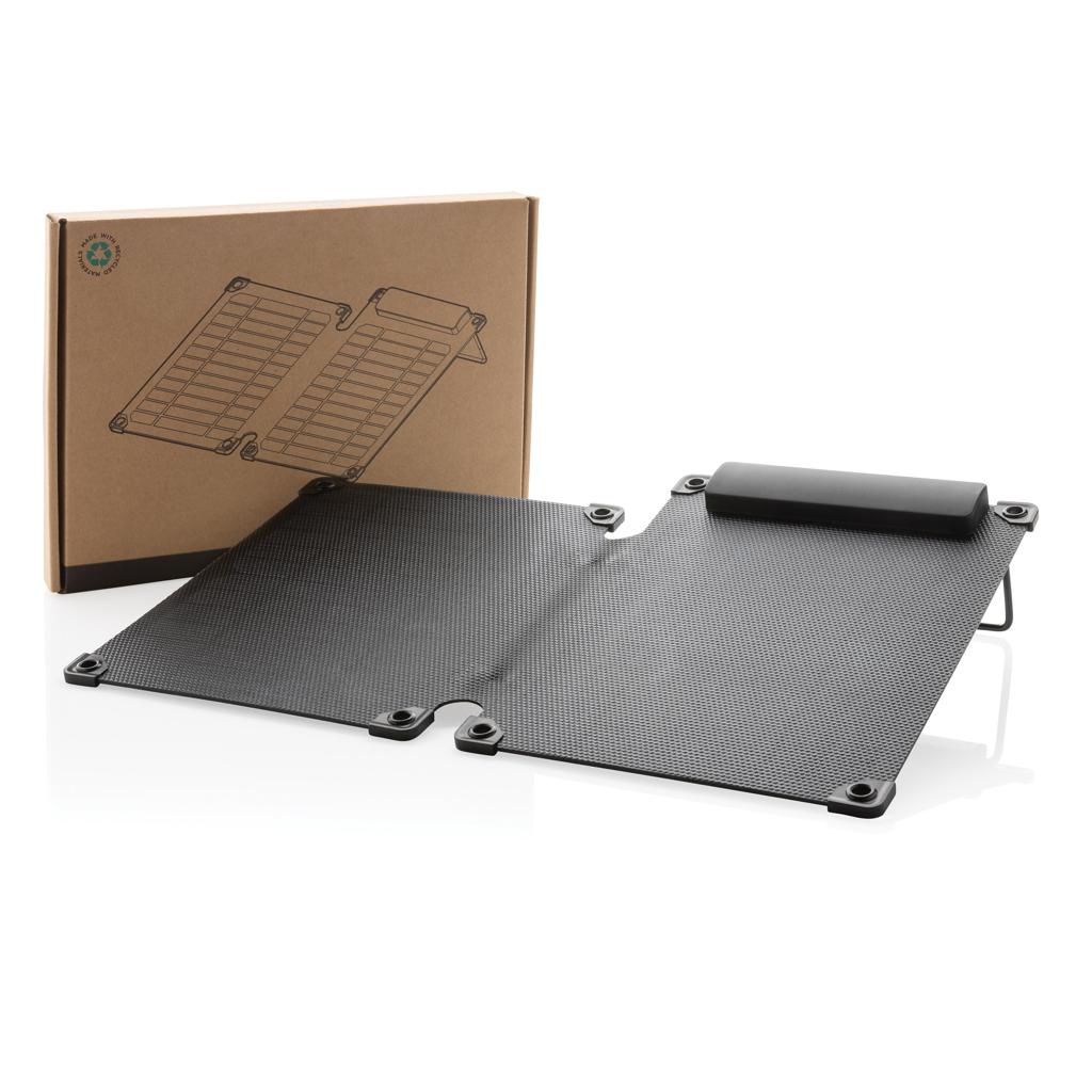 Panou solar portabil Solarpulse din plastic reciclat 10W black