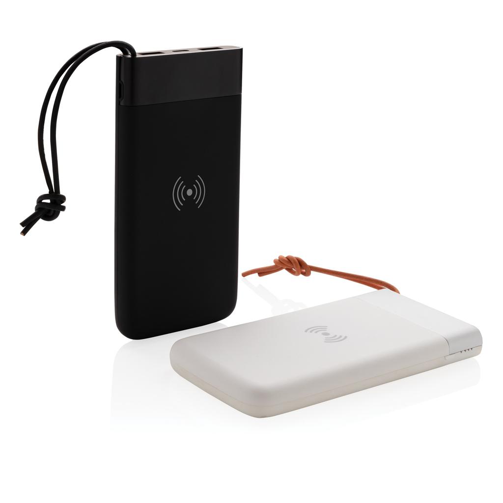 Powerbank Aria 8.000 mAh cu încărcare wireless 5W transparent