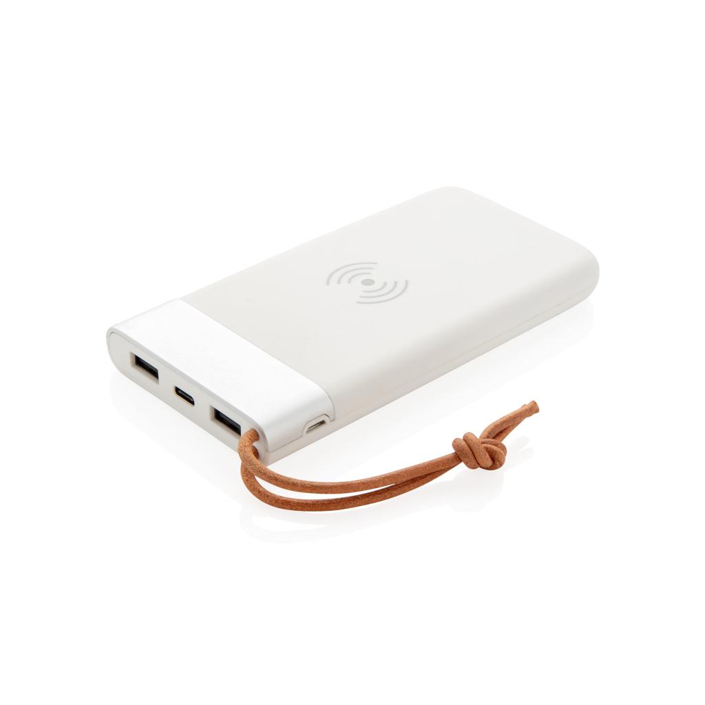Powerbank Aria 8.000 mAh cu încărcare wireless 5W transparent