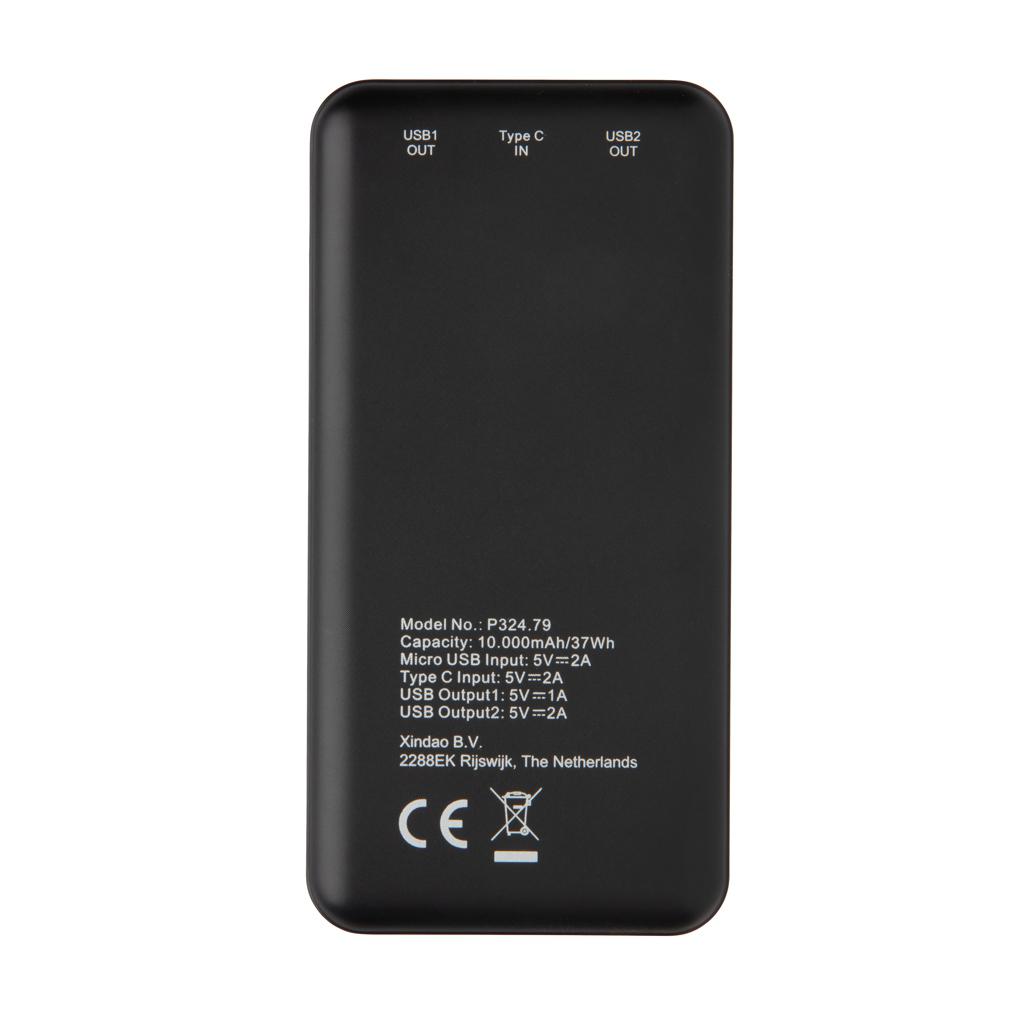 Powerbank de buzunar cu densitate mare 10.000 mAh black