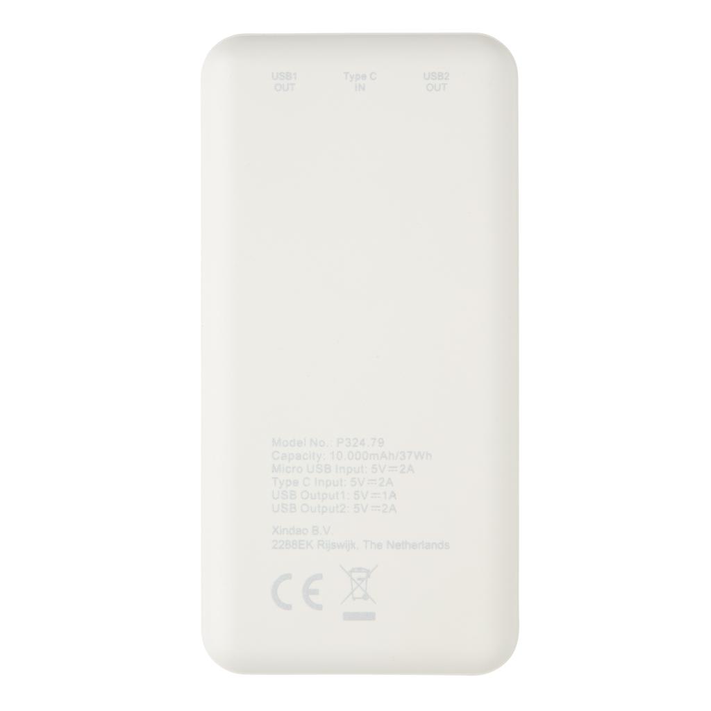 Powerbank de buzunar cu densitate mare 10.000 mAh transparent