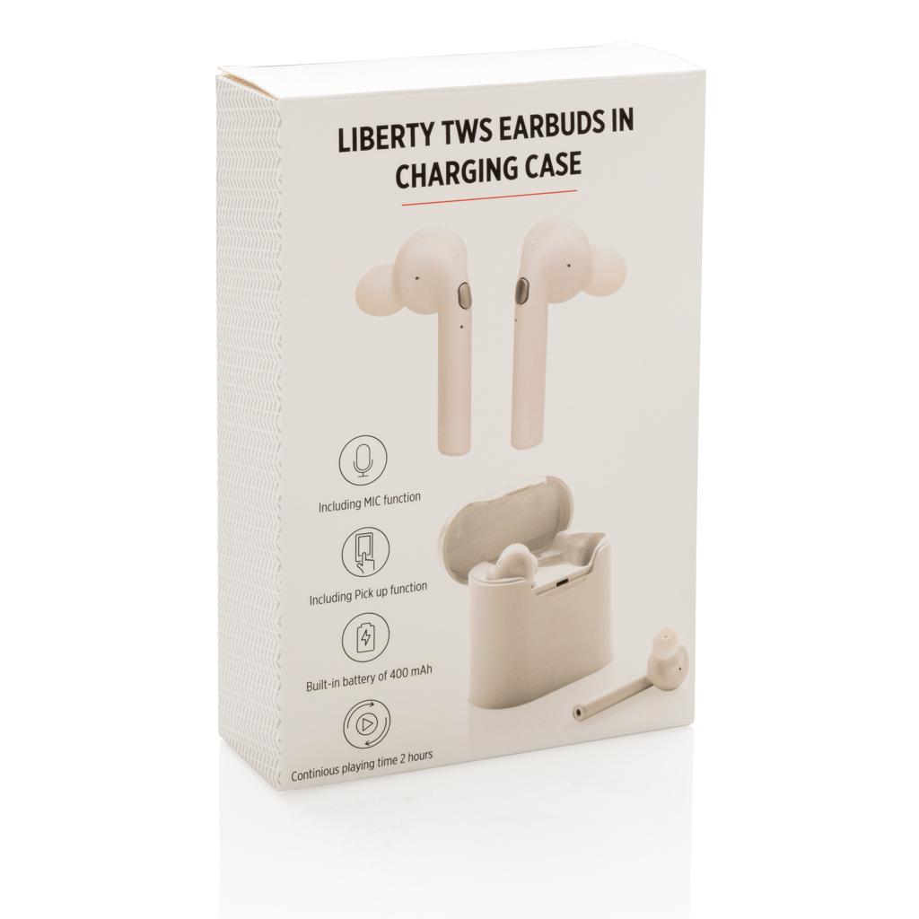 Căști wireless în carcasă de încărcare Liberty transparent
