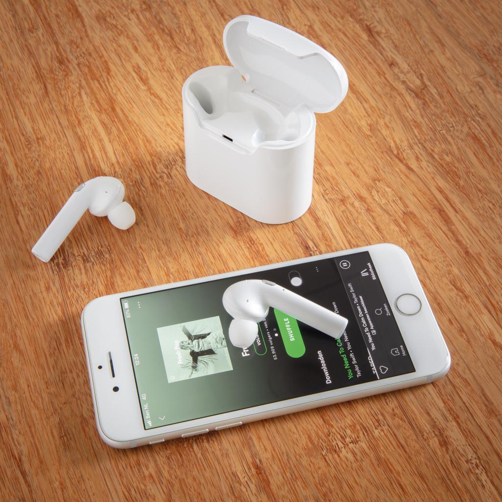 Căști wireless în carcasă de încărcare Liberty transparent