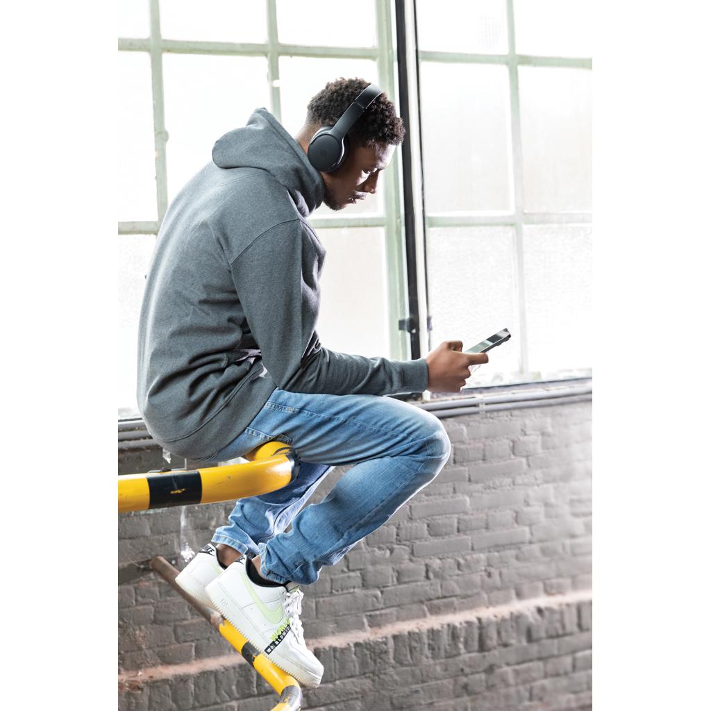 Căști din plastic reciclat RCS Palo Alto Urban Vitamin black