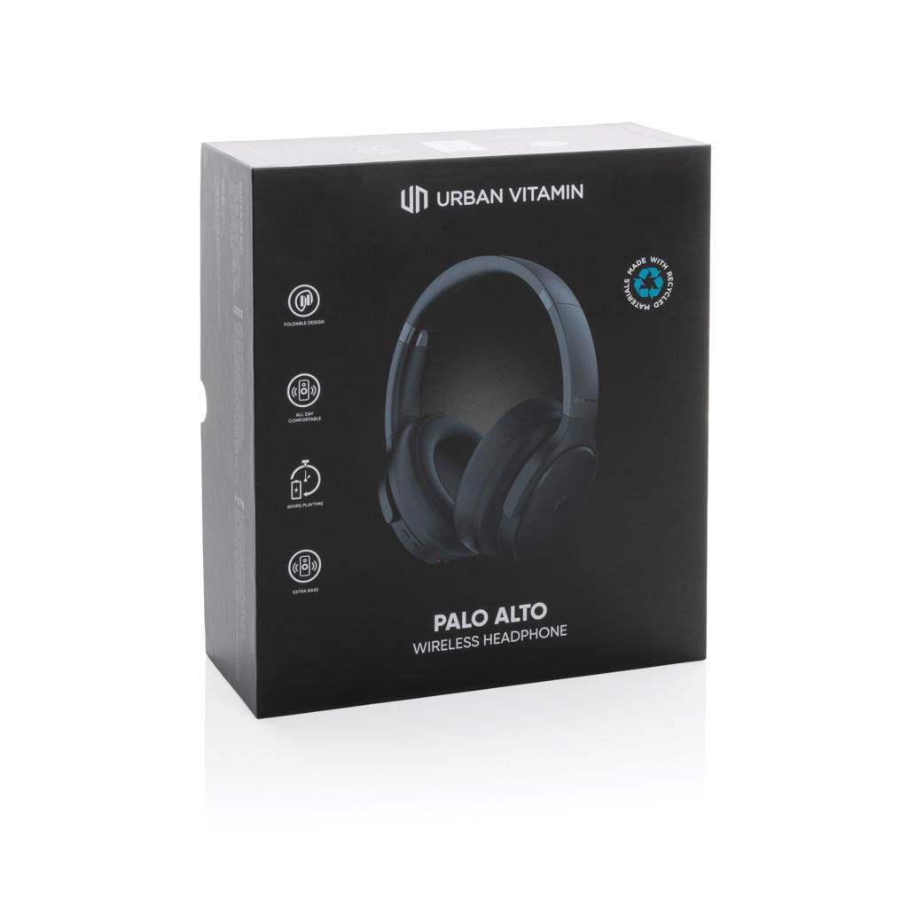 Căști din plastic reciclat RCS Palo Alto Urban Vitamin black