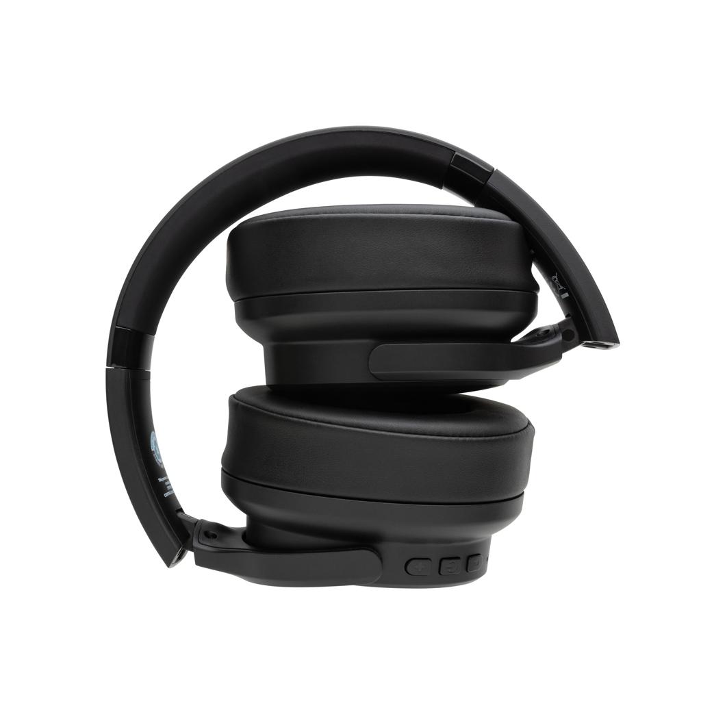 Căști din plastic reciclat RCS Palo Alto Urban Vitamin black