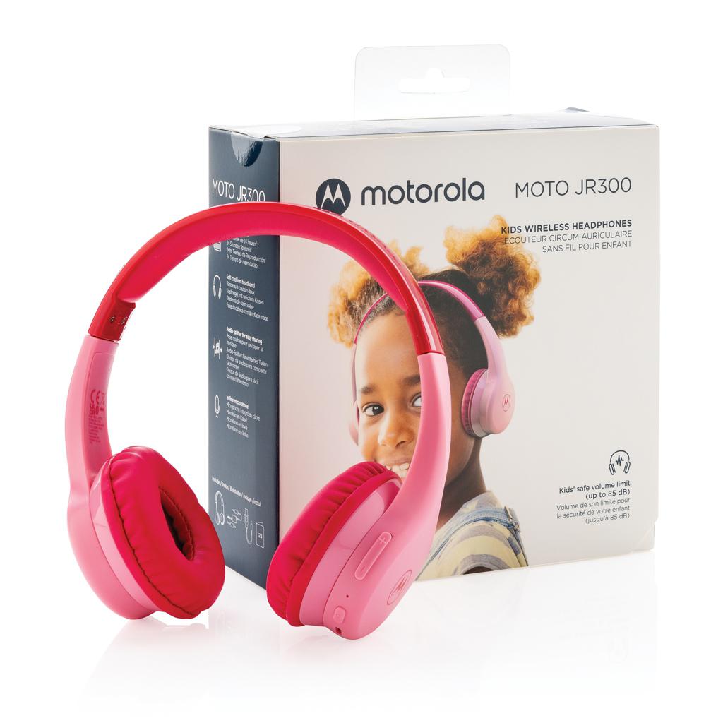 Căști wireless de siguranță pentru copii JR 300 Motorola pink