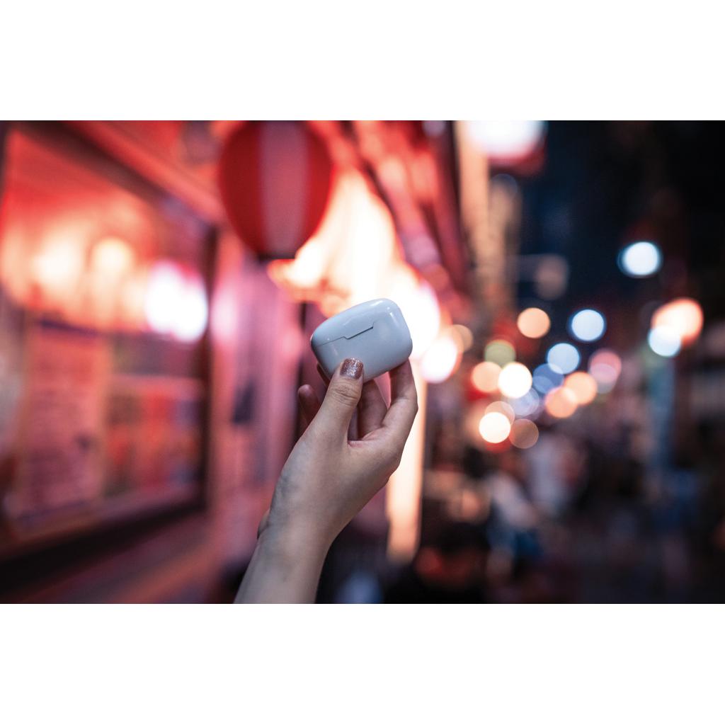 Căști wireless din plastic reciclat RCS Liberty Pro transparent