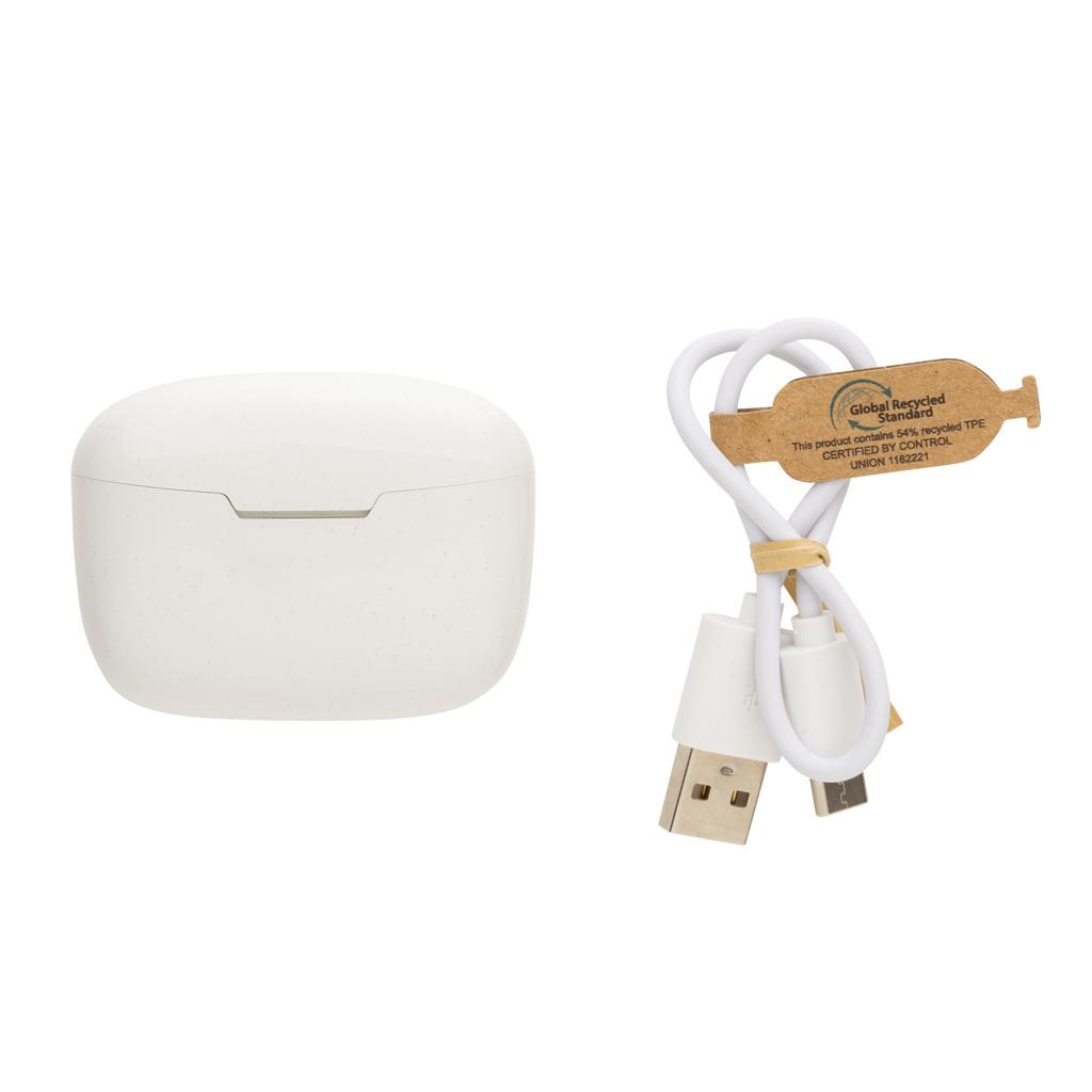 Căști wireless din plastic reciclat RCS Liberty Pro transparent