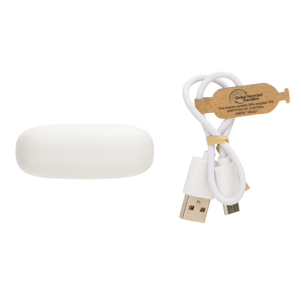 Căști wireless din plastic reciclat RCS Liberty Pro transparent