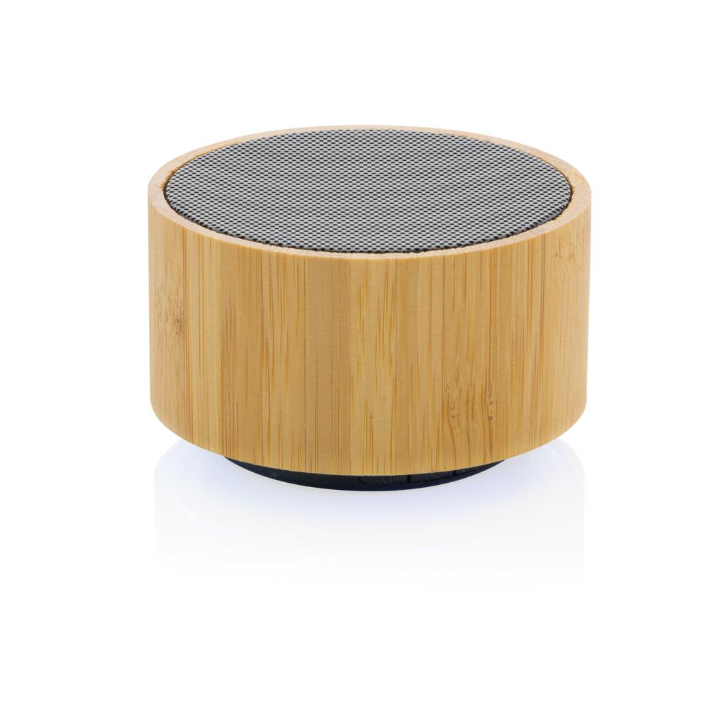 Difuzor wireless de 3W din plastic reciclat RCS și bambus black
