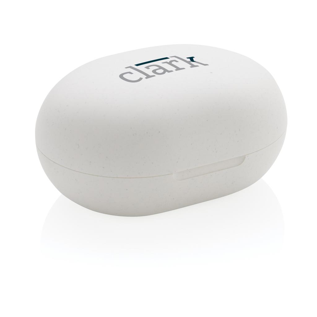 Căști TWS din plastic reciclat conform standardului RCS transparent