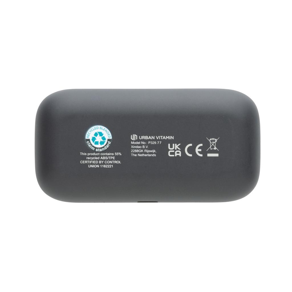 Căști din plastic reciclat RCS Pacifica Urban Vitamin grey