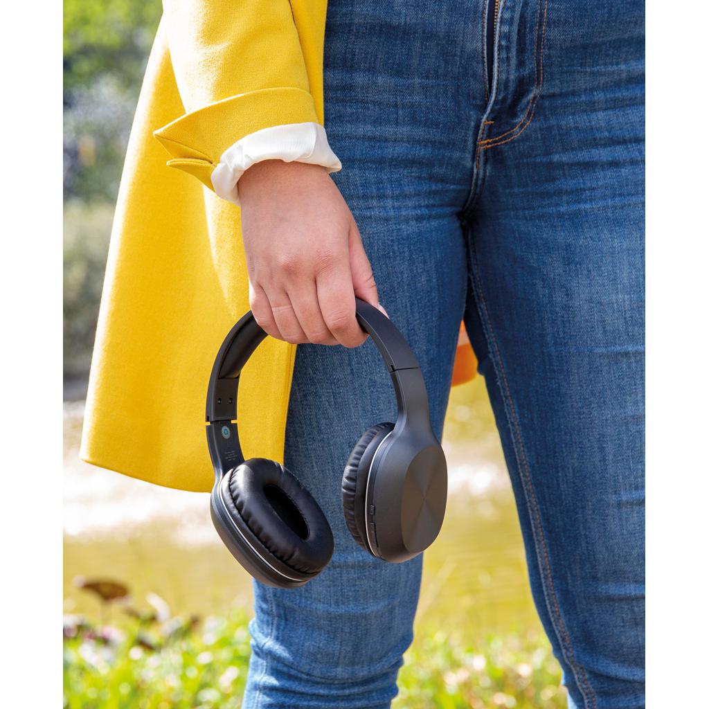 Căști wireless din plastic reciclat RCS JAM black