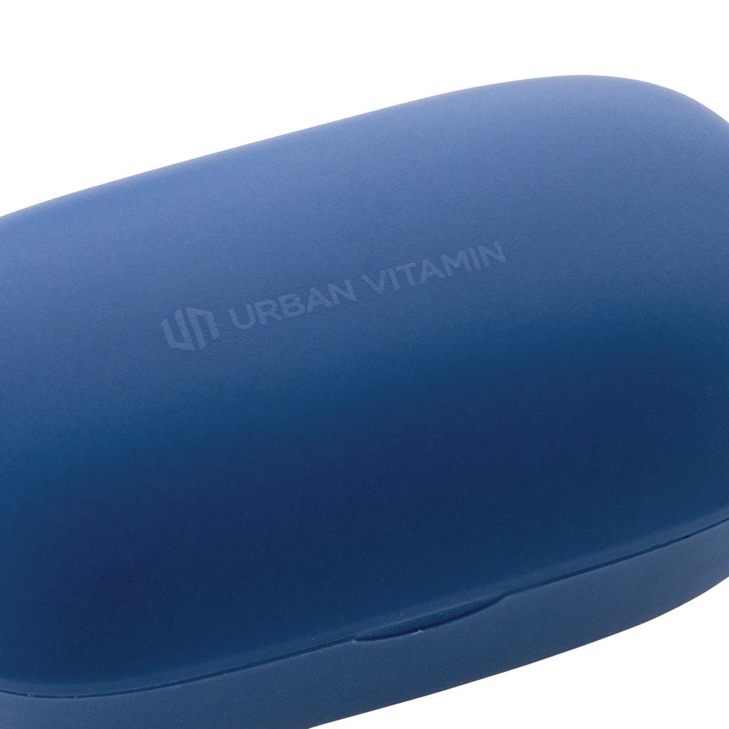 Căști cu ENC, din plastic reciclat RCS Palm Springs Urban Vitamin  blue