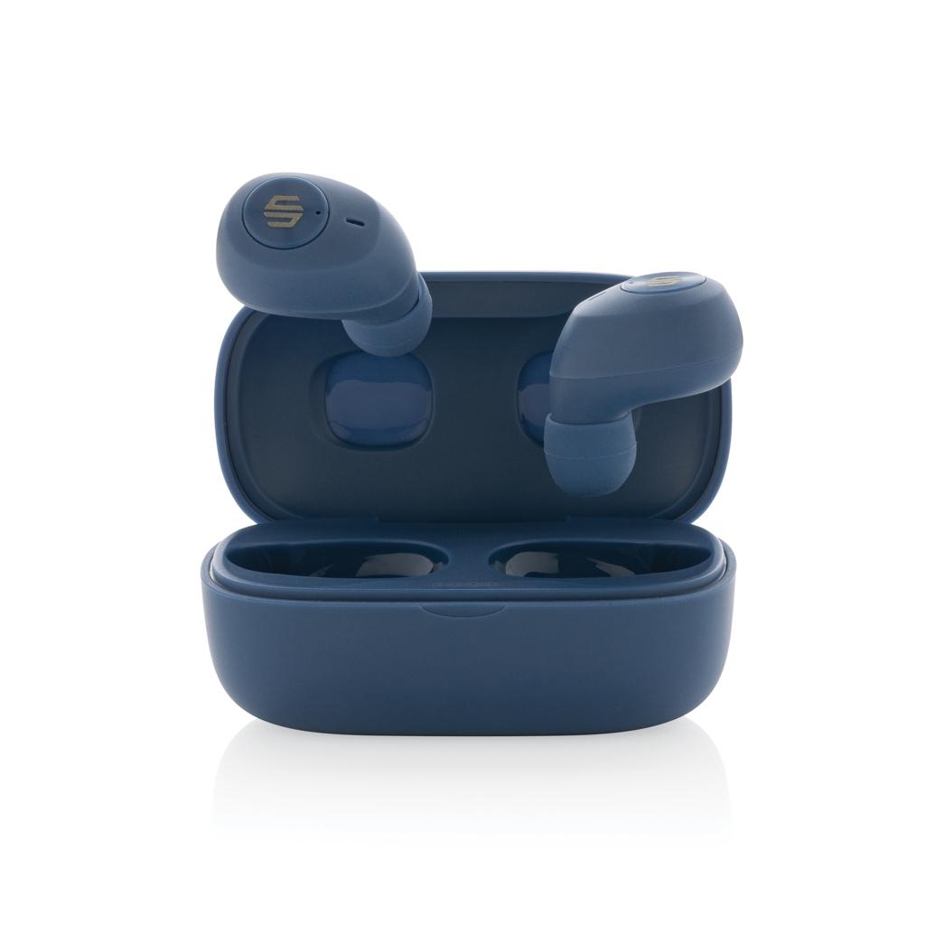 Căști cu ENC, din plastic reciclat RCS Palm Springs Urban Vitamin  blue