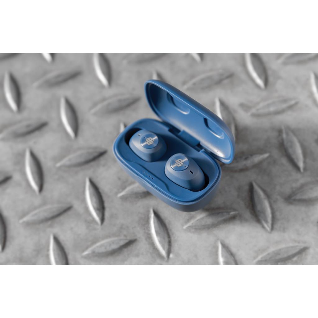 Căști cu ENC, din plastic reciclat RCS Palm Springs Urban Vitamin  blue