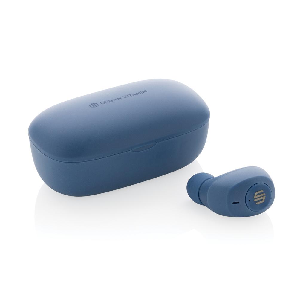 Căști cu ENC, din plastic reciclat RCS Palm Springs Urban Vitamin  blue