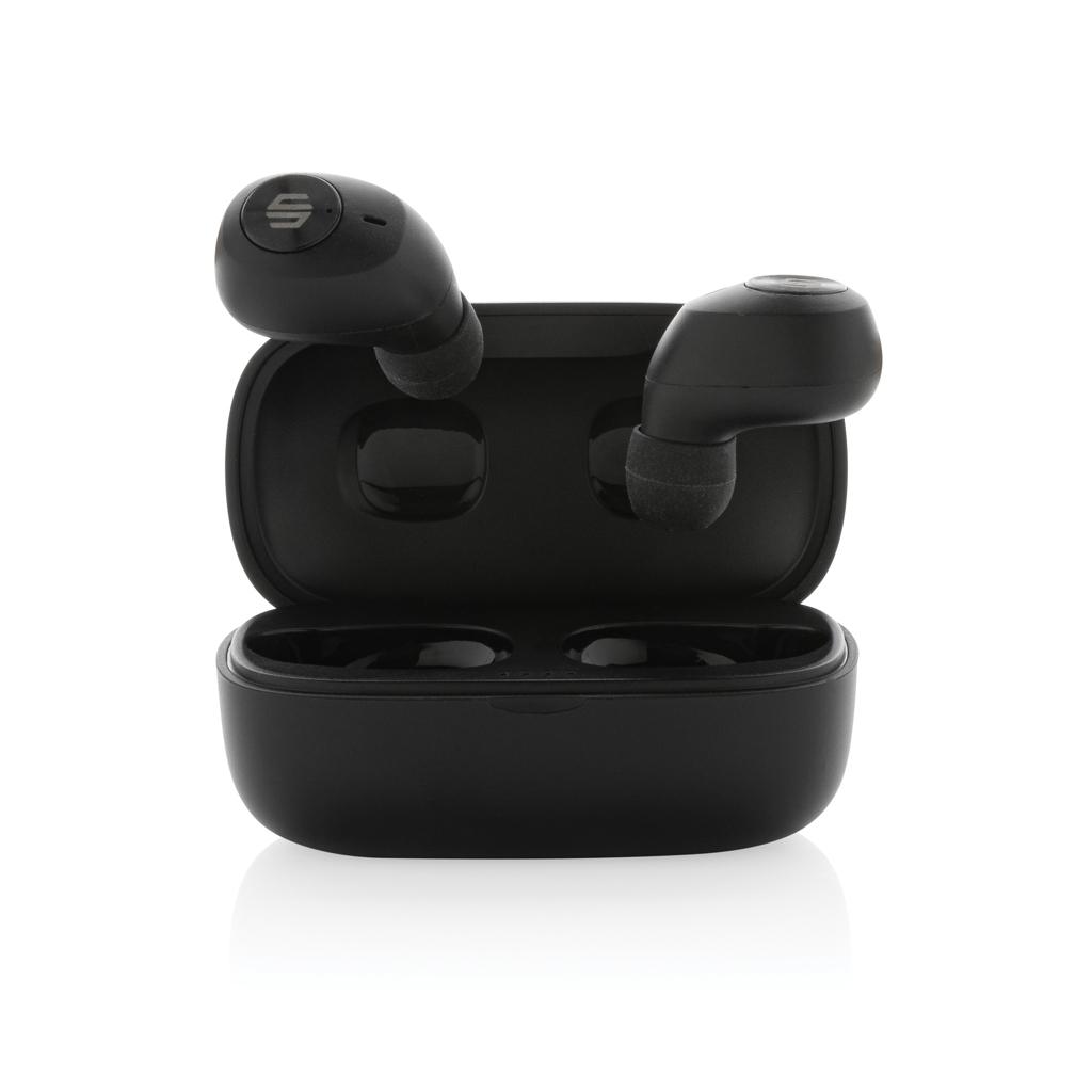 Căști cu ENC, din plastic reciclat RCS Palm Springs Urban Vitamin  black