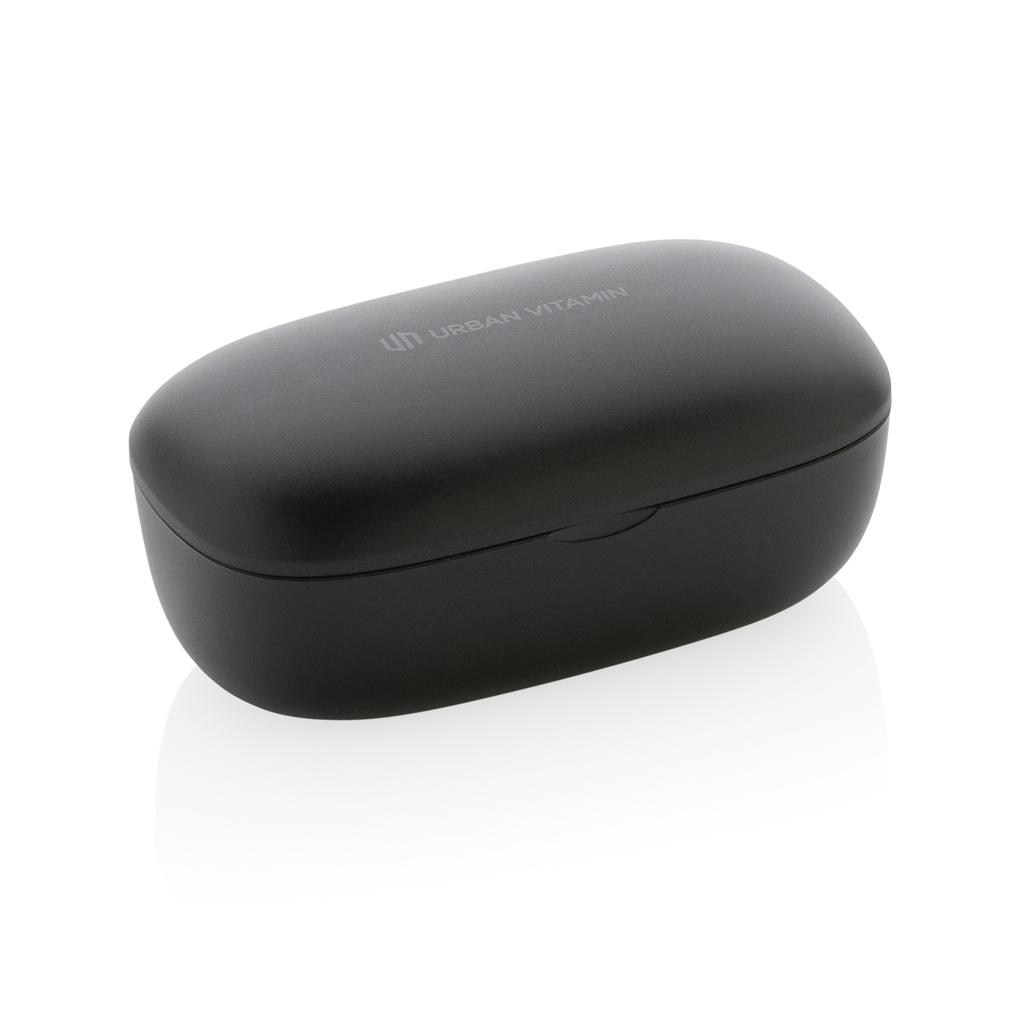 Căști cu ENC, din plastic reciclat RCS Palm Springs Urban Vitamin  black