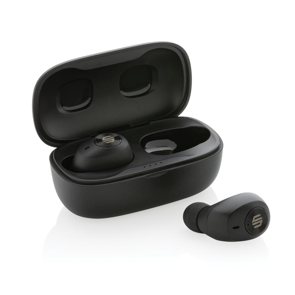Căști cu ENC, din plastic reciclat RCS Palm Springs Urban Vitamin  black