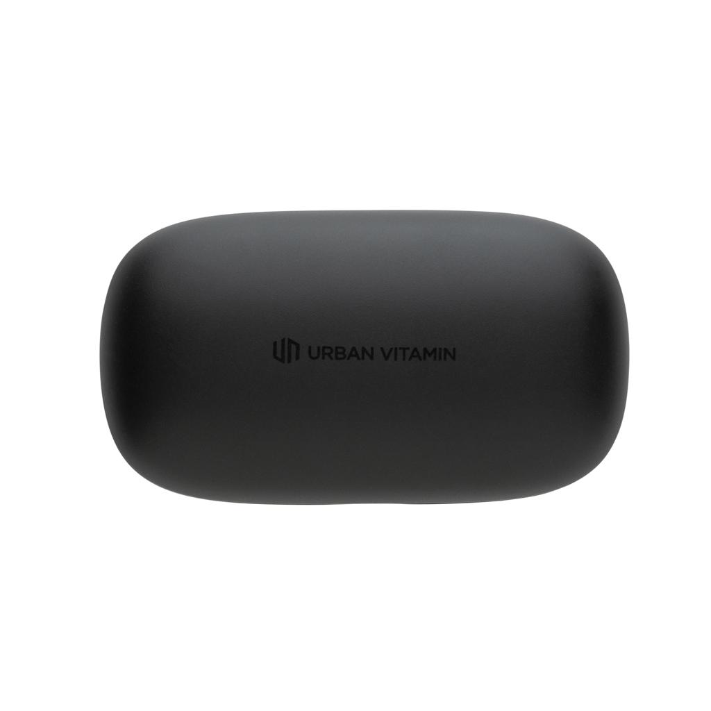 Căști cu ENC, din plastic reciclat RCS Palm Springs Urban Vitamin  black