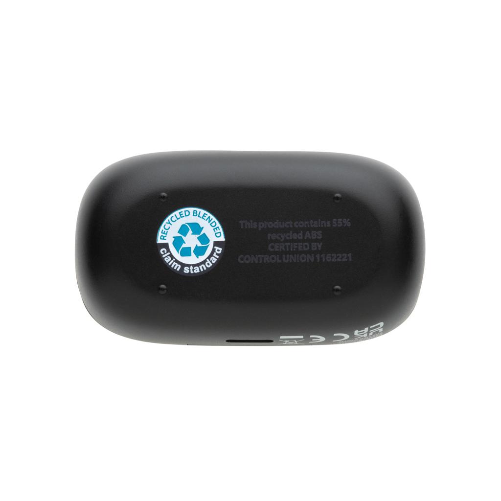 Căști cu ENC, din plastic reciclat RCS Palm Springs Urban Vitamin  black