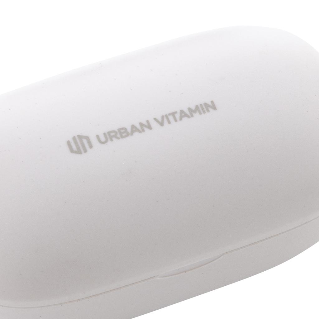Căști cu ENC, din plastic reciclat RCS Palm Springs Urban Vitamin  transparent