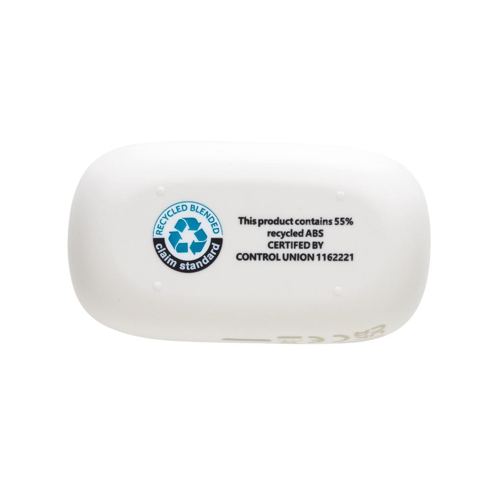 Căști cu ENC, din plastic reciclat RCS Palm Springs Urban Vitamin  transparent