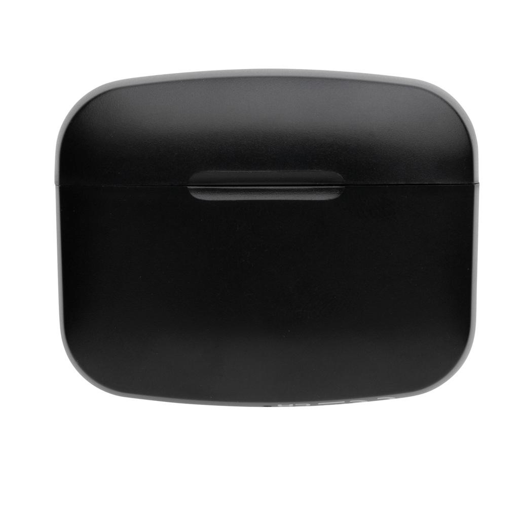 Căști TWS cu ANC, din plastic reciclat RCS Swiss Peak black