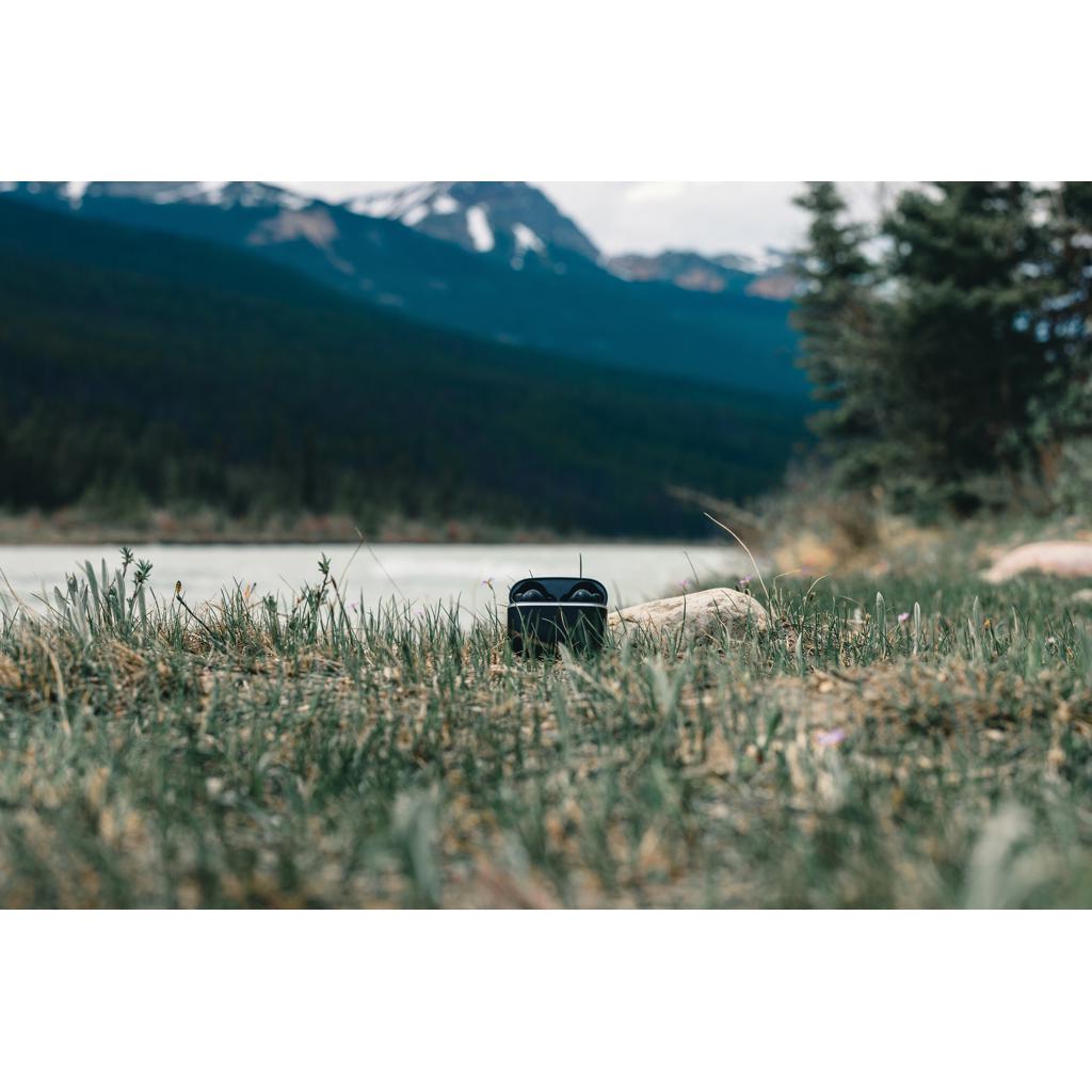 Căști TWS 2.0, din plastic reciclat RCS Swiss Peak black