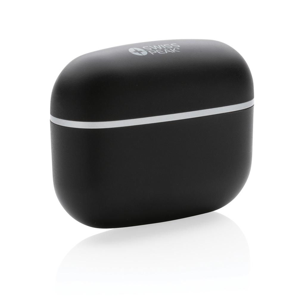 Căști TWS 2.0, din plastic reciclat RCS Swiss Peak black