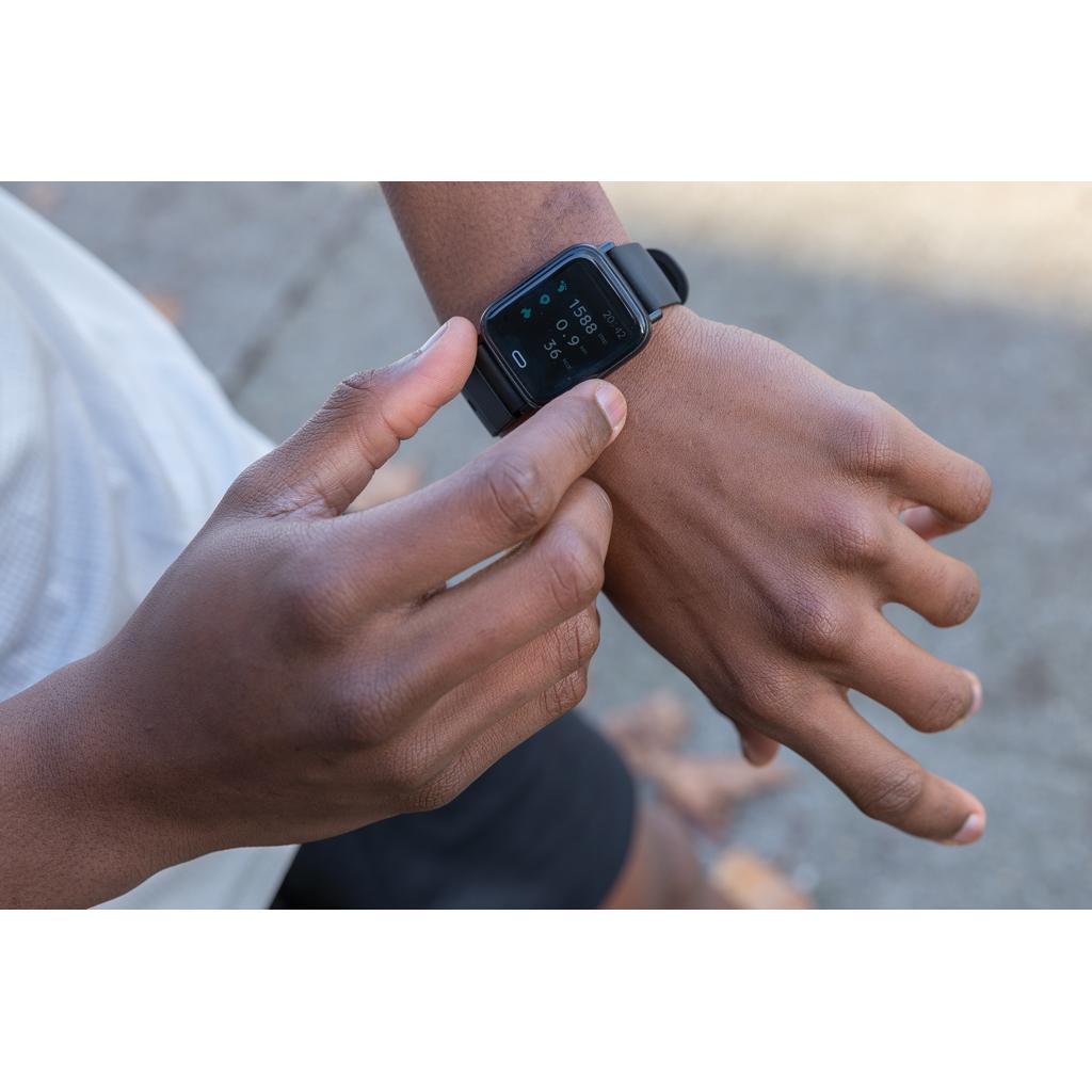 Ceas Fit din TPU reciclat RCS black