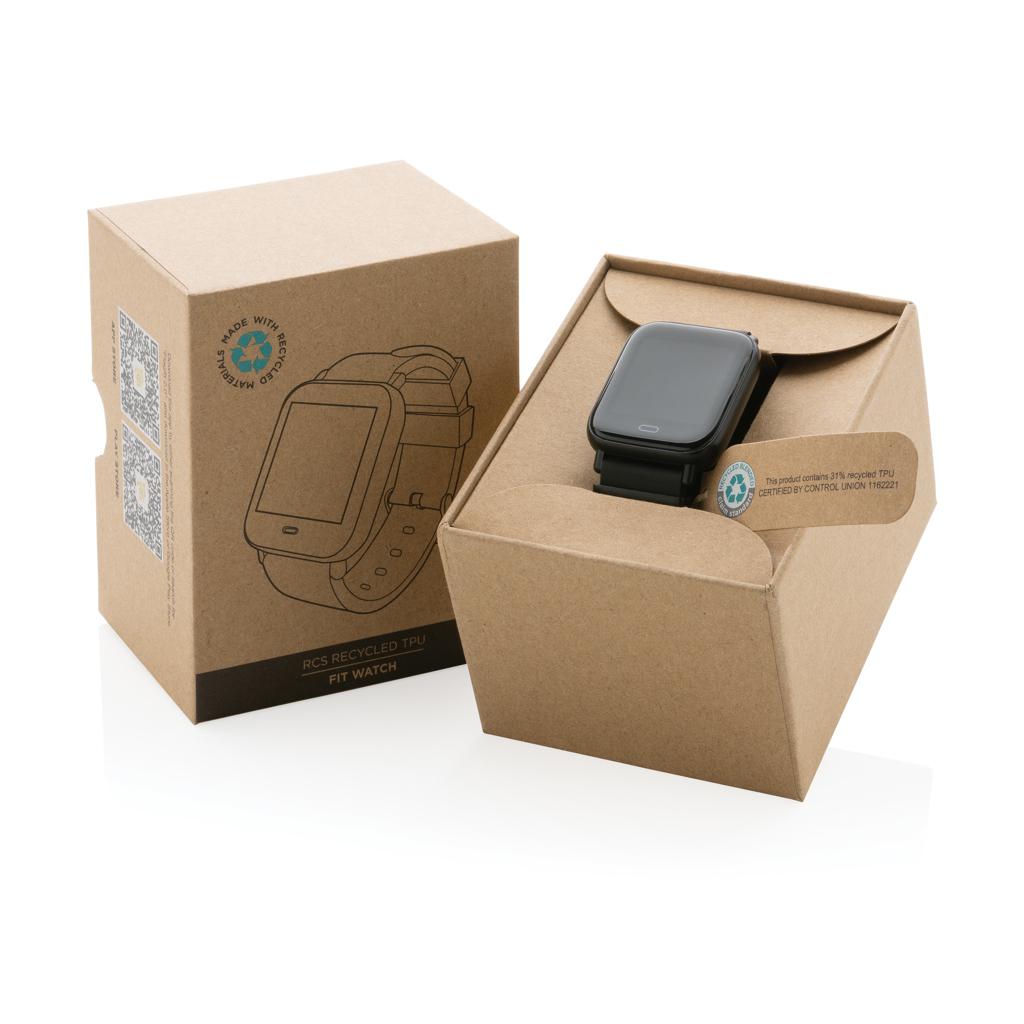 Ceas Fit din TPU reciclat RCS black