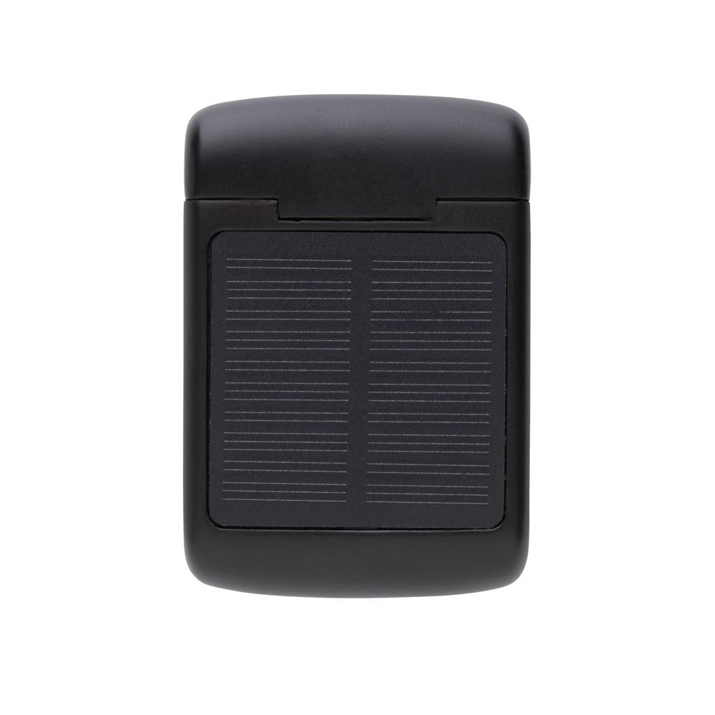 Căști cu încărcare solară din plastic reciclat certificat RCS Skywave black