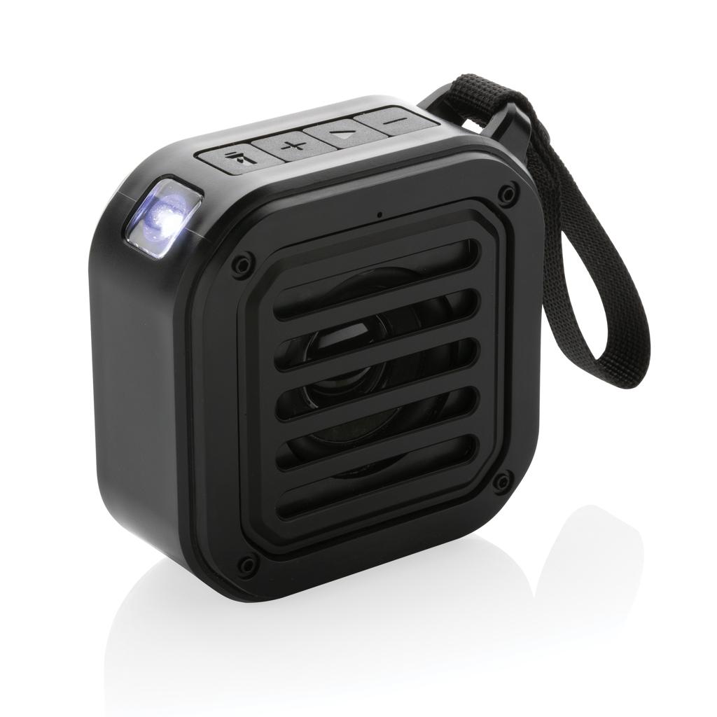 Difuzor cu încărcare solară de 3W din plastic reciclat certificat RCS Sunwave black