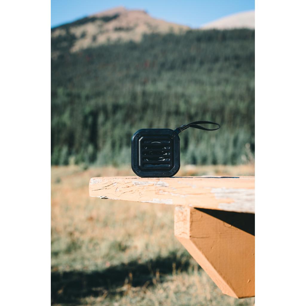 Difuzor cu încărcare solară de 3W din plastic reciclat certificat RCS Sunwave black