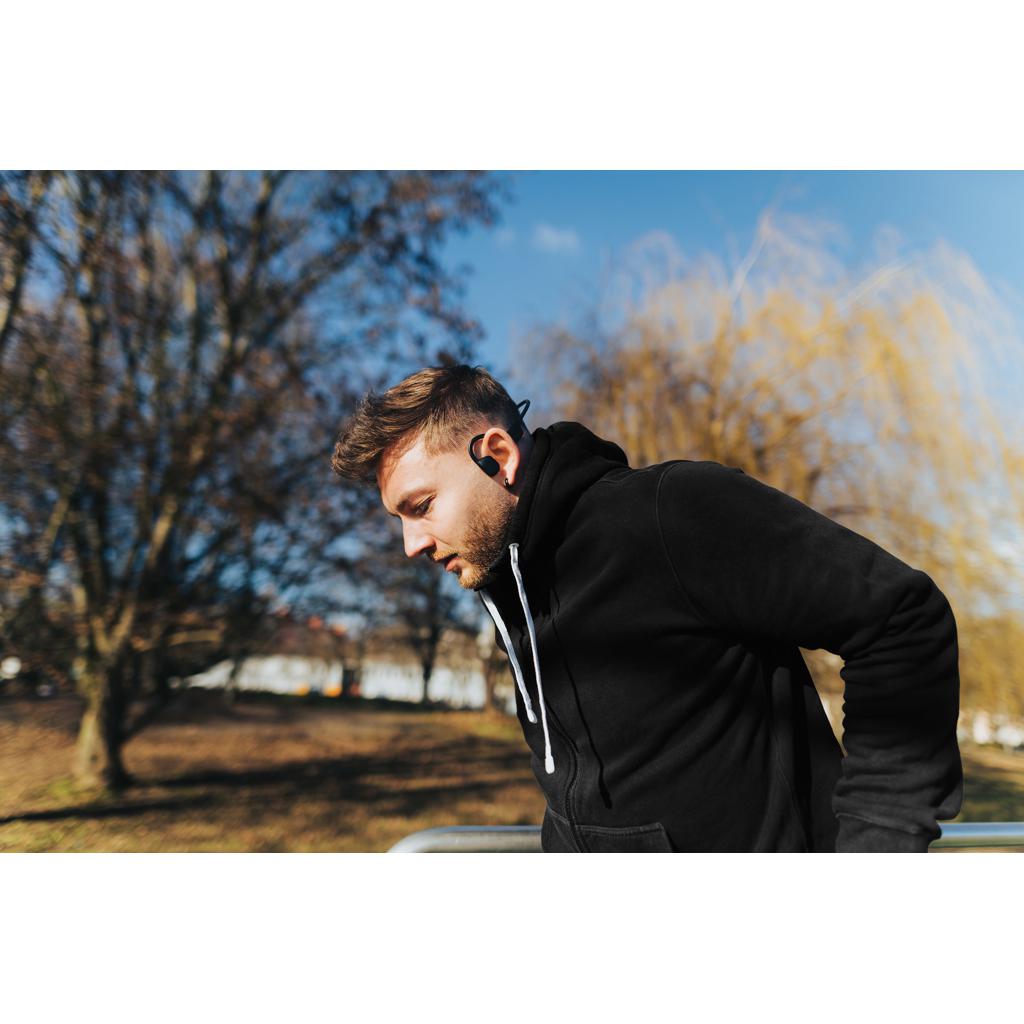 Căști cu conducție aeriană, din plastic reciclat certificat RCS Glendale Urban Vitamin black