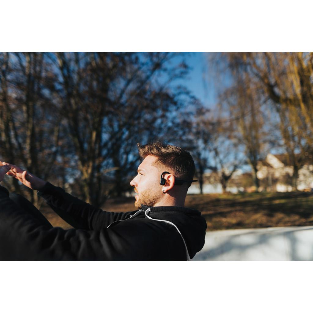 Căști cu conducție aeriană, din plastic reciclat certificat RCS Glendale Urban Vitamin black