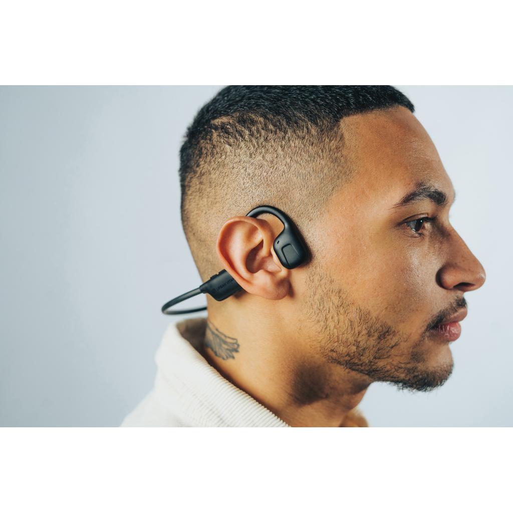 Căști cu conducție aeriană, din plastic reciclat certificat RCS Glendale Urban Vitamin black