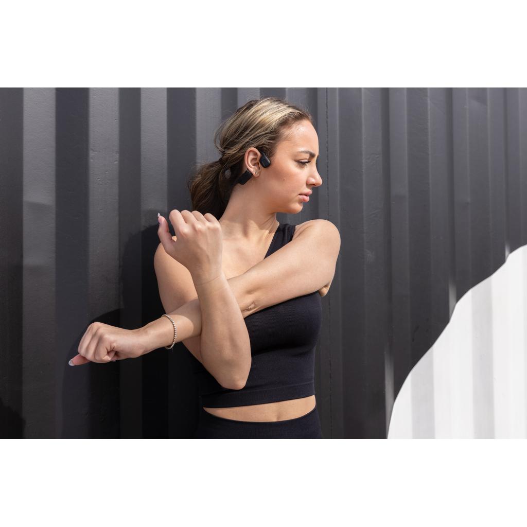 Căști cu conducție aeriană, din plastic reciclat certificat RCS Glendale Urban Vitamin black