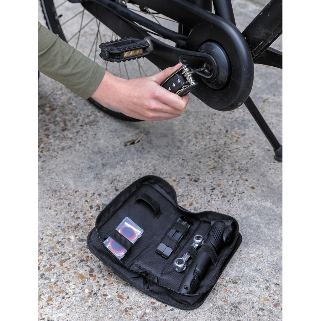 Set kit de reparații pentru bicicletă, 17 piese black