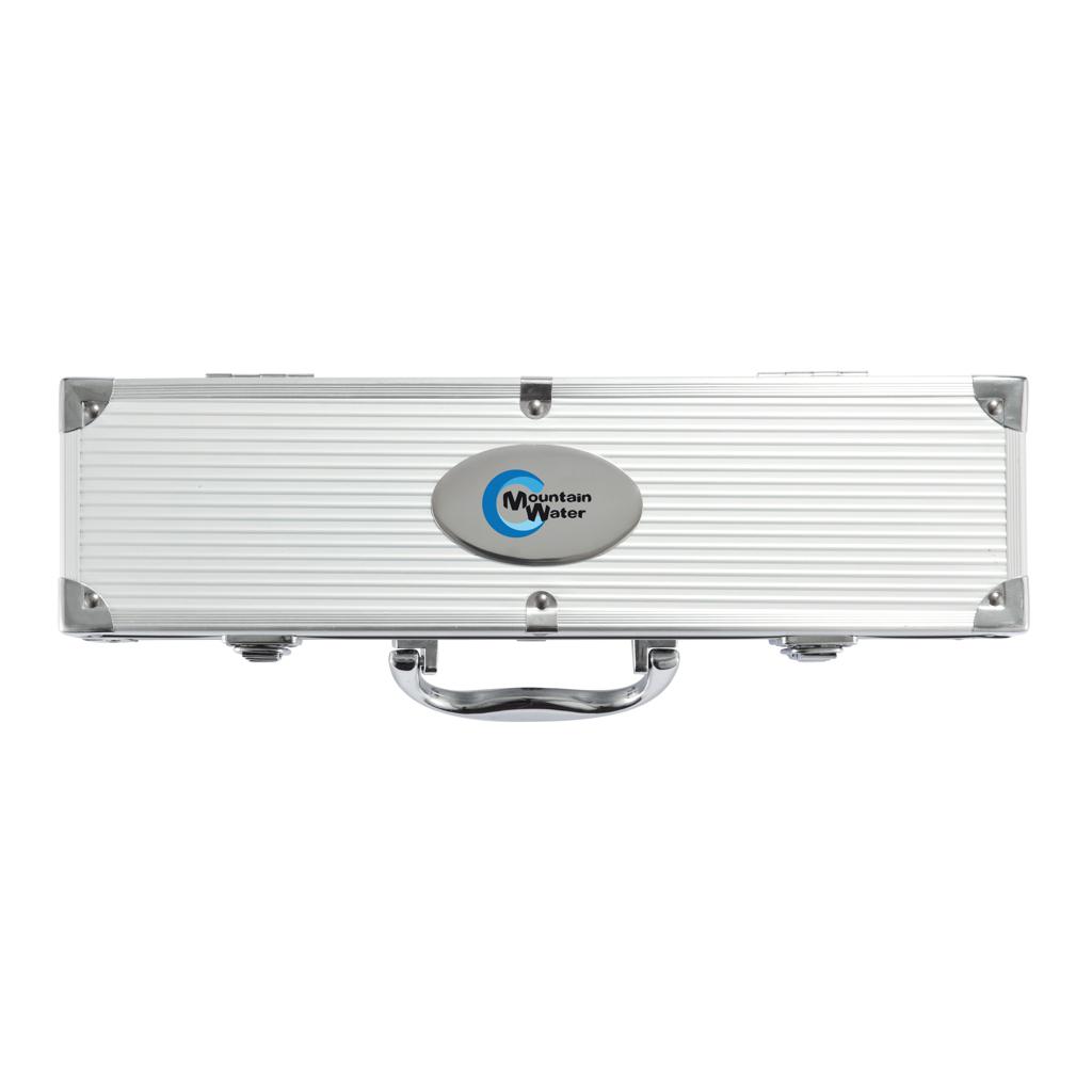 Set de grătar 3 piese în cutie de aluminiu silver